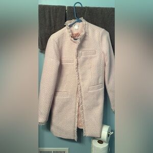 VENUS Light Pink Textured Women's Blazer